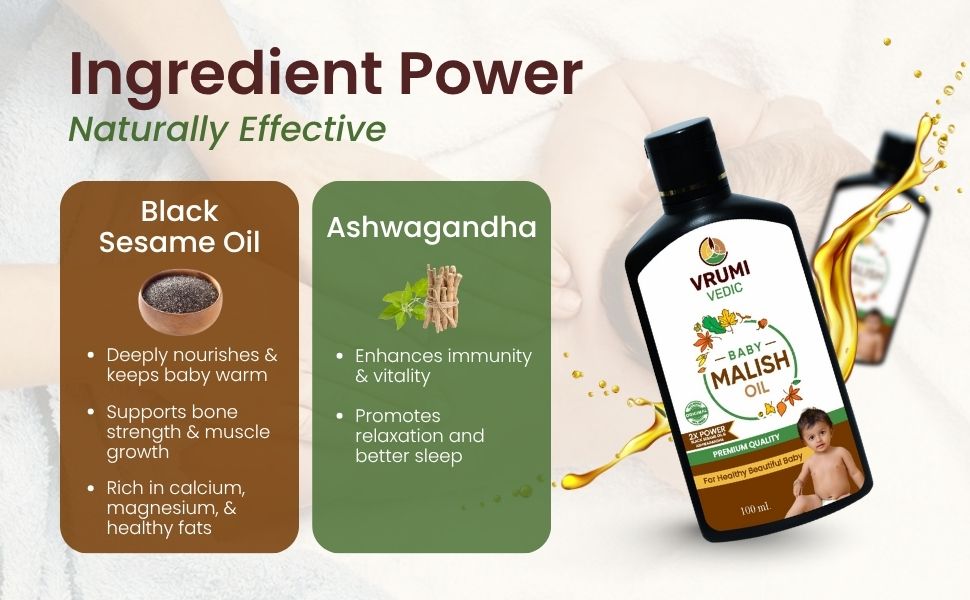 Vrumi Vedic Baby Malish Oil