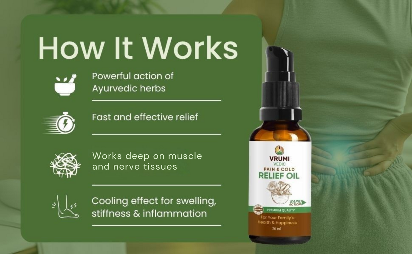 Vrumi Vedic Cold And Pain Relief Oil